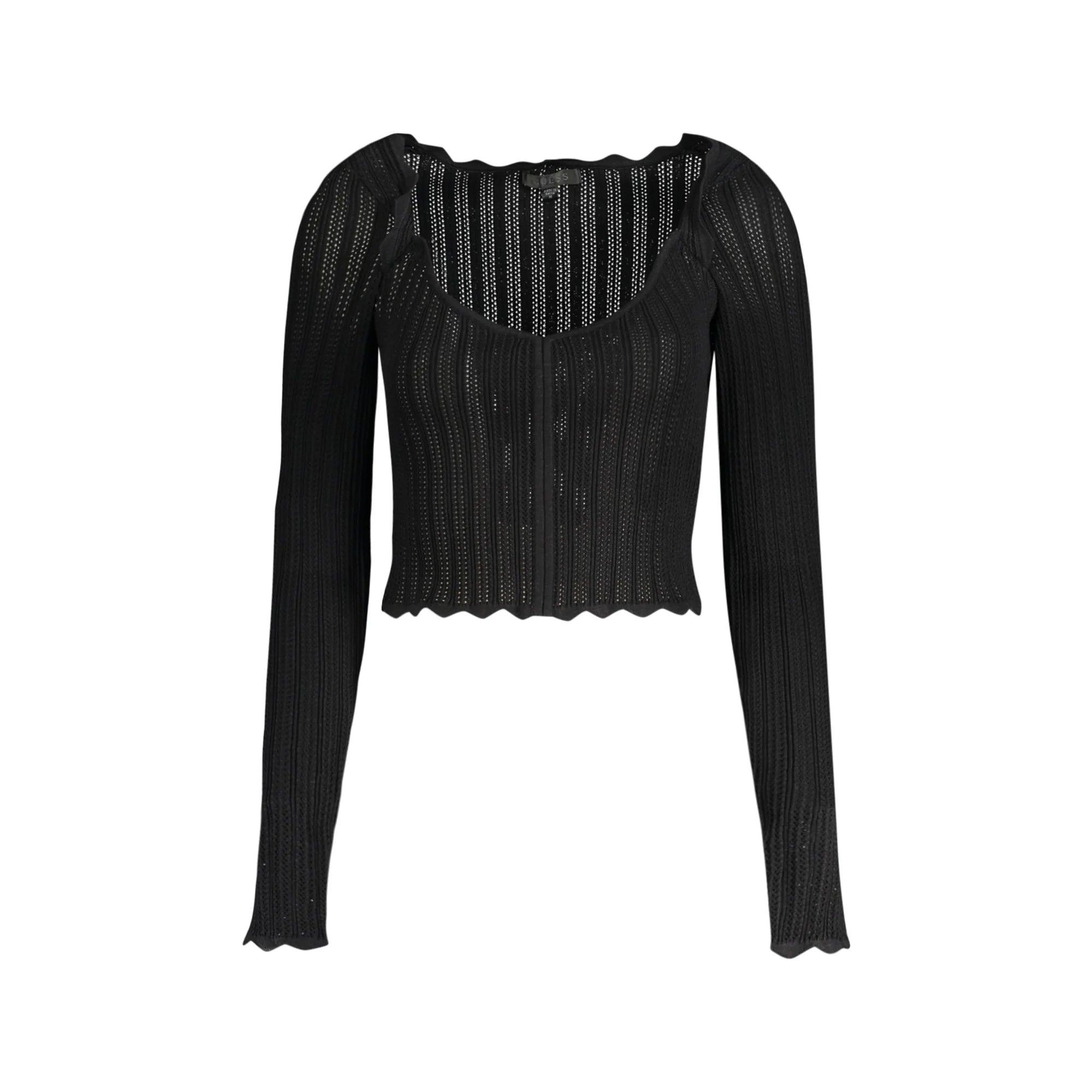 Guess Jeans Maglia Donna Nera Logo Maglie Nero - foto prodotto